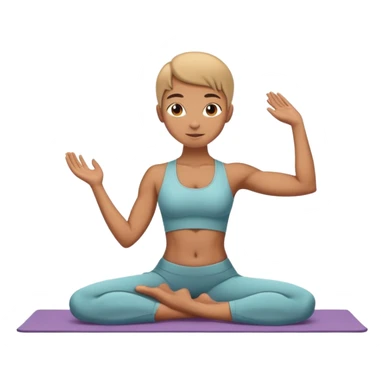 person doing cobra pose yoga sticker