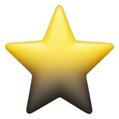 half shaded yellow star sticker