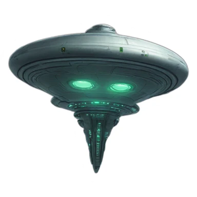 alien spaceship sticker