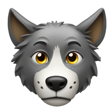 Wolf with a soccer ball sticker