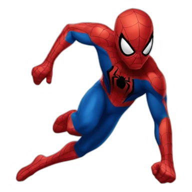 spiderman runing sidepose sticker