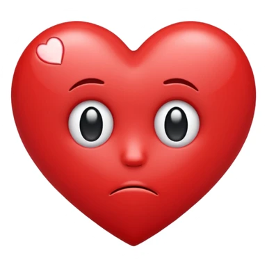 Cute sad heart sticker