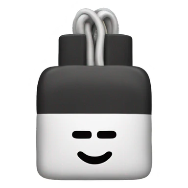 plug with a ponytail sticker