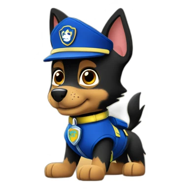 chase paw patrol halloween sticker