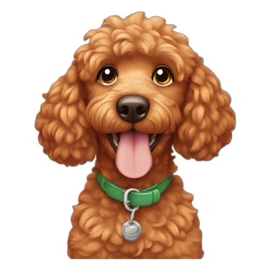 brown poodle with tigger and terrapin sticker