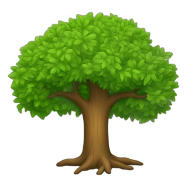 tree with caret shape sticker