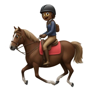 Riding a brownie sticker