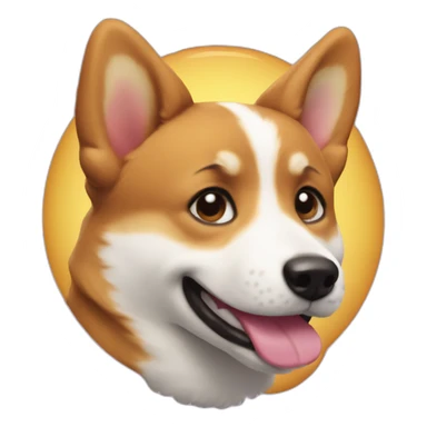 Uma corge pulando sticker