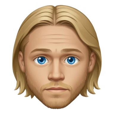 Charlie Hunnam with blue eyes sticker