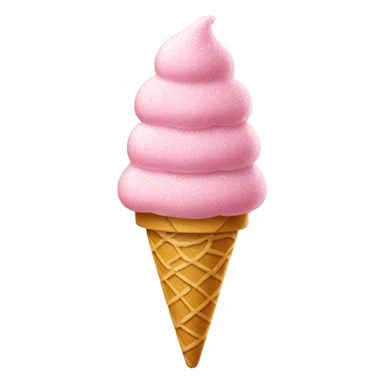 Pink ice cream with glitter sprinkles  sticker