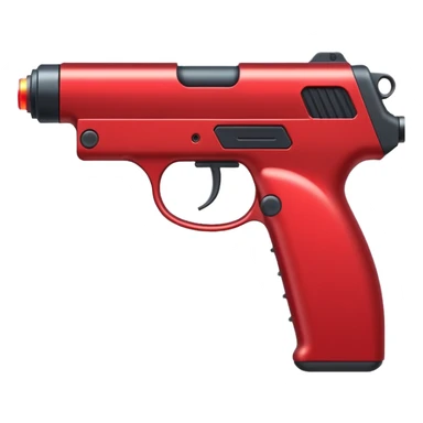 red laser gun sticker