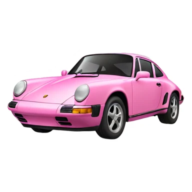 A pink Porsche  sticker