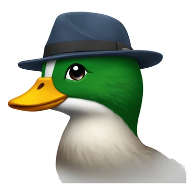 Pato con gorra sticker