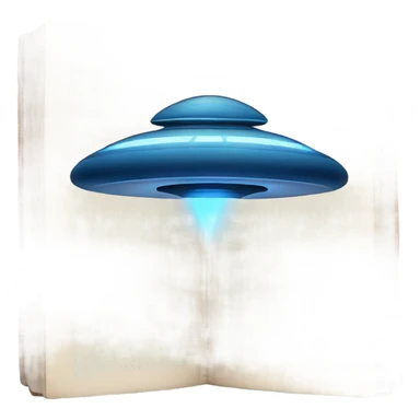 blue book with ufo on the cover sticker