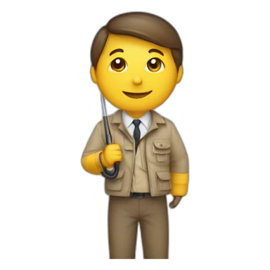 Tour guide with umbrella sticker