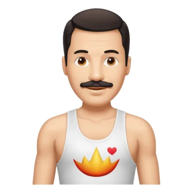 crea un emoji de freddy mercury sticker
