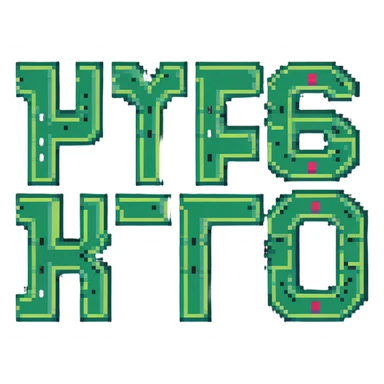 SR CRYPTO text in bold arcade-style pixel lettering sticker