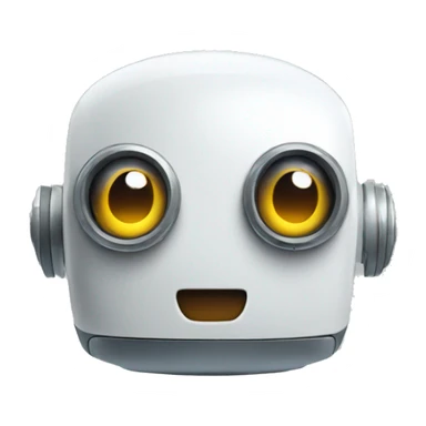 surprised robot sticker
