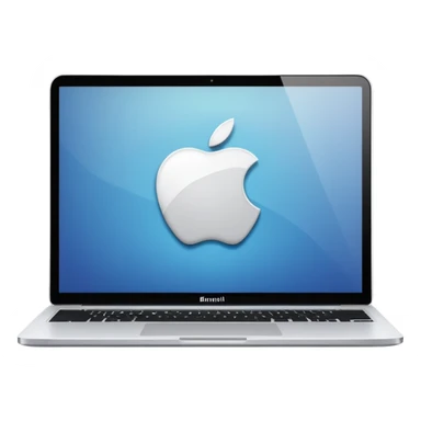 white apple brand laptop sticker
