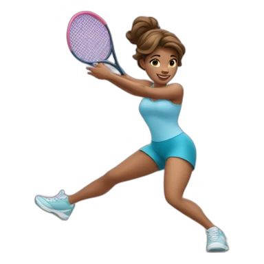 A Disney princess plays sport sticker