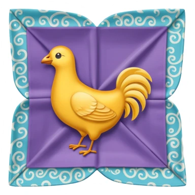 flapped patterned napkin sticker