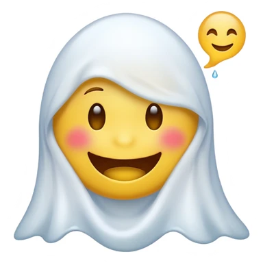Emojis qui rigole fusionné avec l’emojis fantôme 👻 sticker