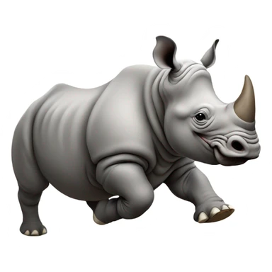 Rhino running sticker