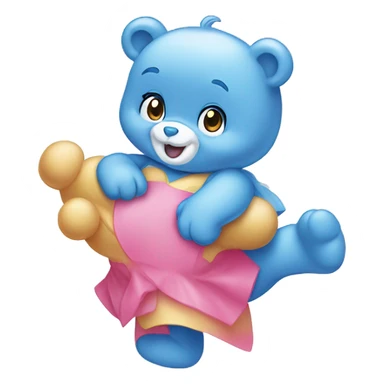 Cheer Care Bear and Harmony Care Bear sticker