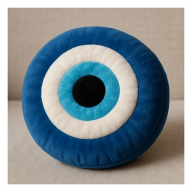 Evil eye 🧿 as a soft round pillow  sticker