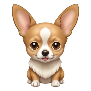 Chihuahua with ears down sticker