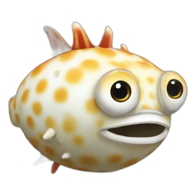 crab-pufferfish sticker