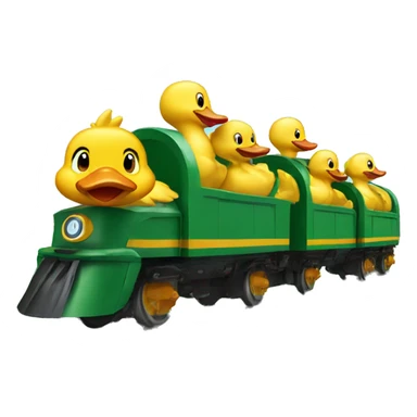 duckie train sticker