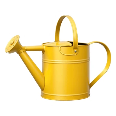 Yellow garden watering can sticker
