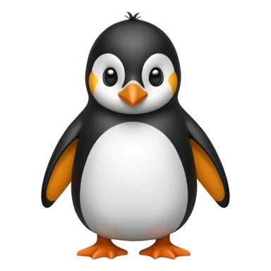 Penguin in a soccer jersey sticker