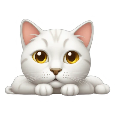 lazy cat laptop sticker