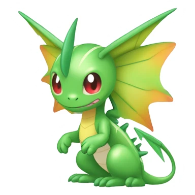 Full body cute edgy shiny colorful Flygon-Scyther-grovyle sticker
