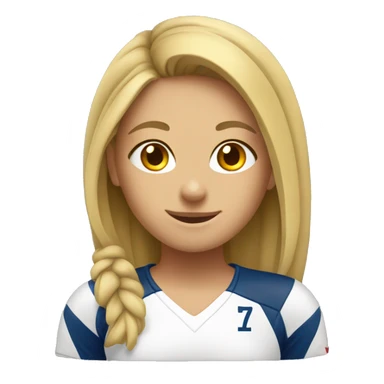 A volleyball girl sticker