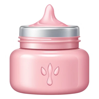 Aesthetic skincare light pink sticker