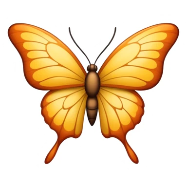 mariposa de costado sticker