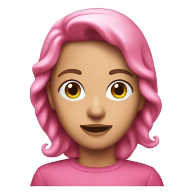 Pink Christmas sticker