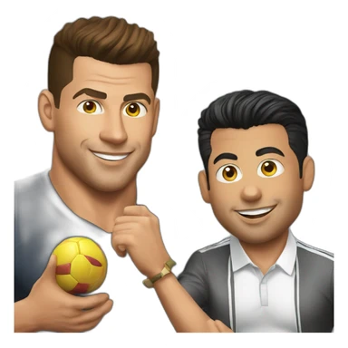 Ronaldo with Salman Khan sticker