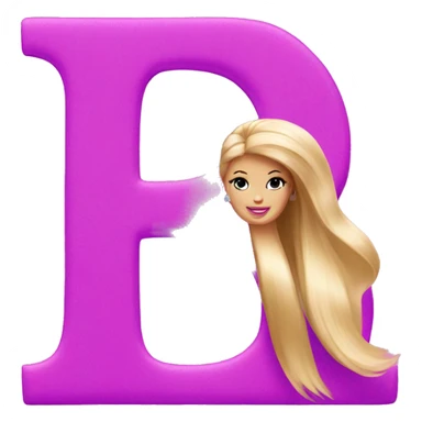 Letter B Logo for barbie sticker