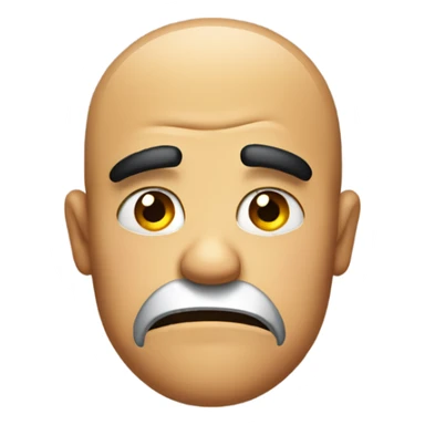 Disgusted face with a raised eyebrow  sticker