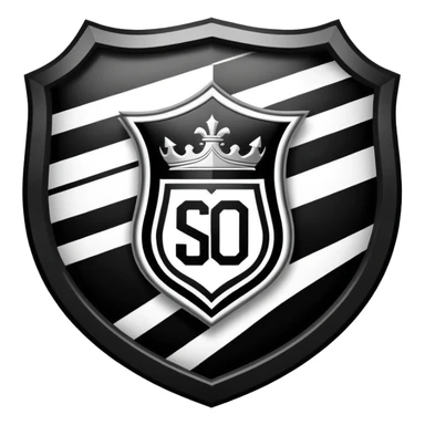 Football club SCO Angers logo, black and white striped shield with 1919 year, sports team emblem sticker