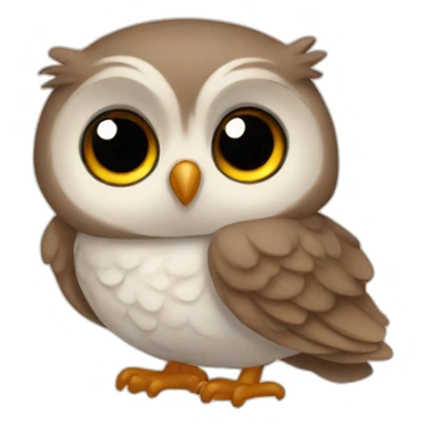 baby owl sticker