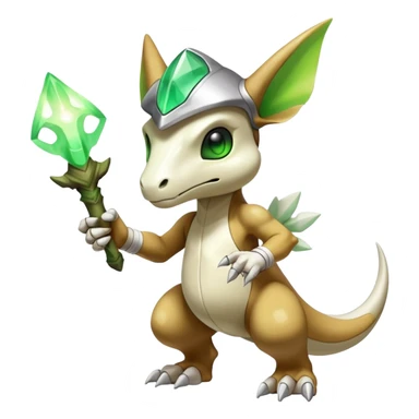 Shiny Exotic Excessive Mysterious Cubone-Pokémon-Fakémon-hybrid-creature (full body) sticker