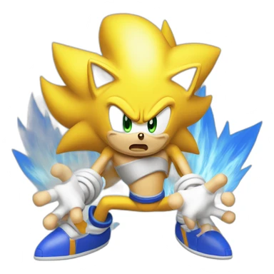 sonic super sayan sticker