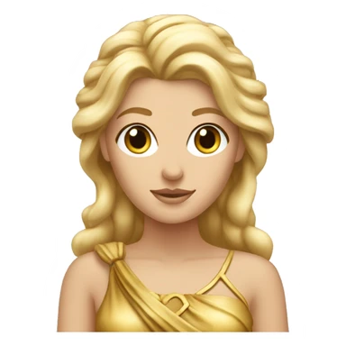 Greek goddess blonde sticker