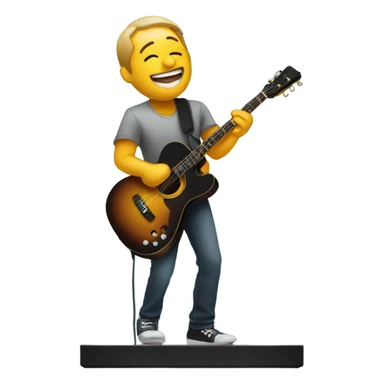 musician in the spotlight sticker