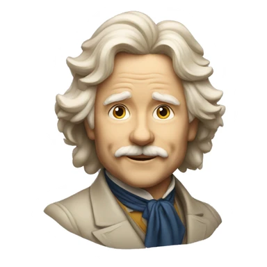 Edvard Grieg smiling sticker